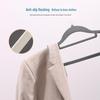 Non-Slip Thickened Flocked Clothes Hanger - Seamless, No Shoulder Marks, Multi-functional Household Hanger for Adults