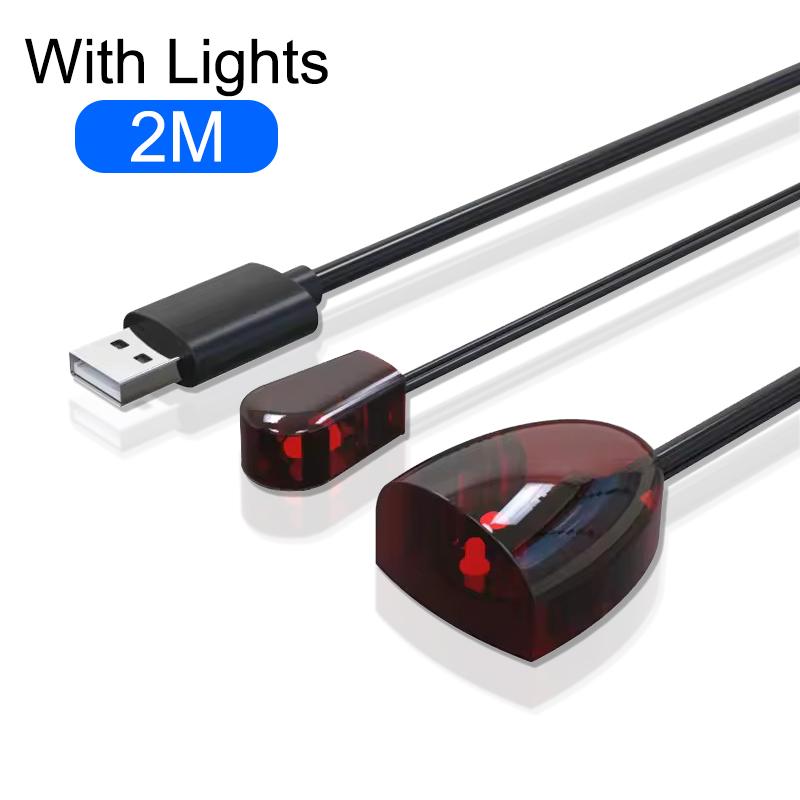 

Инфракрасный ИК Удлинитель Пульта ДУ Повторитель Приемник USB Адаптер Передатчик Подходит для Всех Устройств Дистанционного Управления Для DVD-плеера STB-приставки 2m With lights