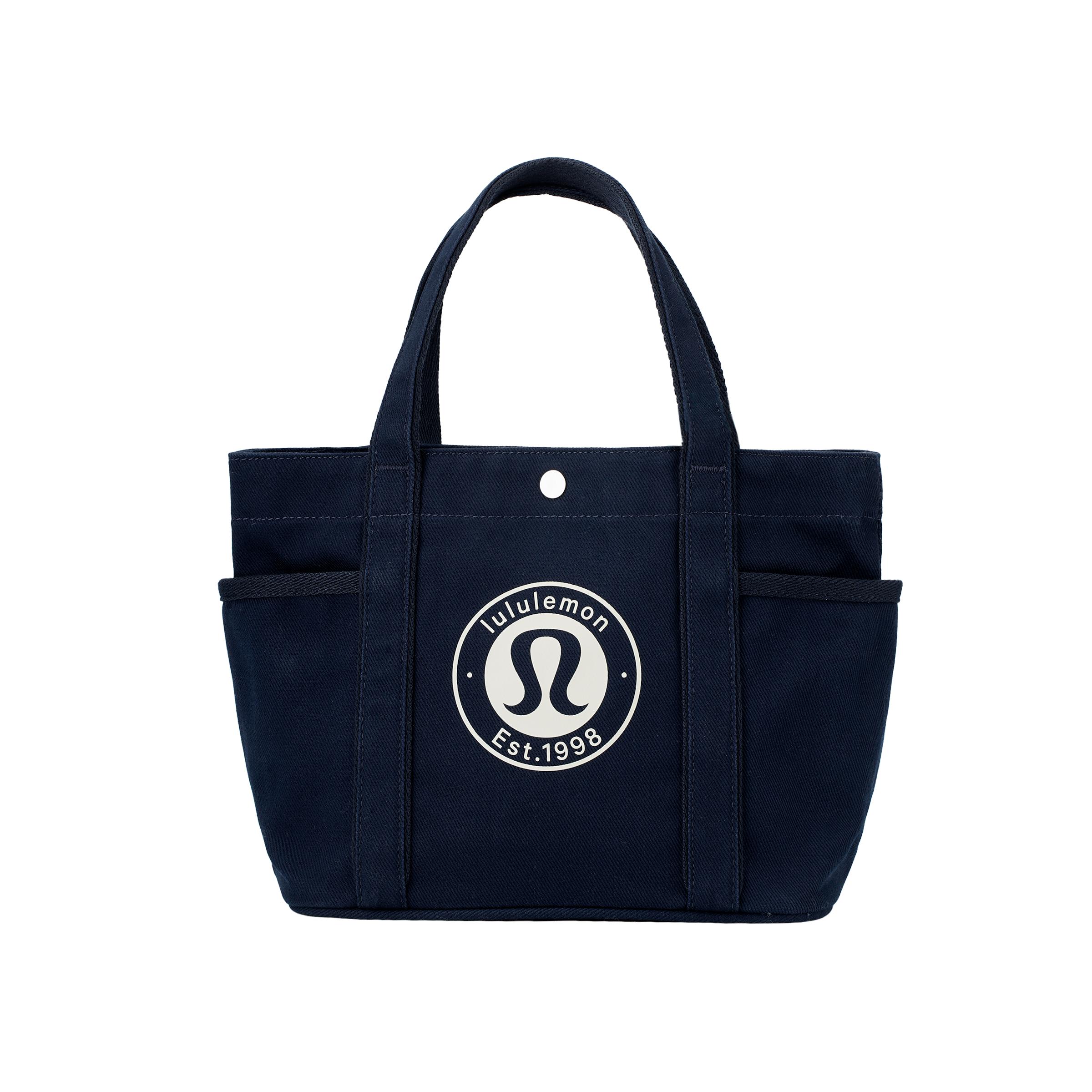 Lululemon Daily Multi 65L Fashion Casual Snap Closure Cotton Tote Bag Shopping Bag Handbag Mini Unisex Tote Navy-Blue LU9BXWS-064595 Marine BlueMini 14960₽