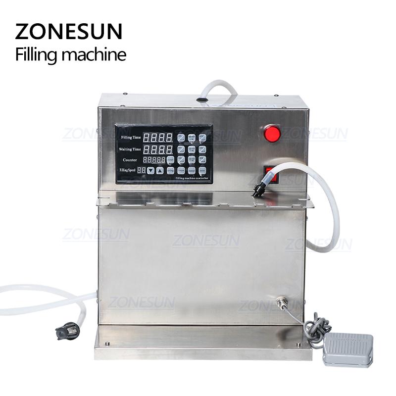 ZONESUN ZS-DFGB Electric Numerical Control Squeeze Spout Pouch Sachet Water Filling Machine Juice Soft Drink Dosing Filler