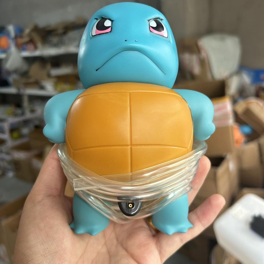New Anime Charmander Spray Water Squirtle Car Accessories Spray Water Big Size Cute Model Toys Car Pendant Decorate