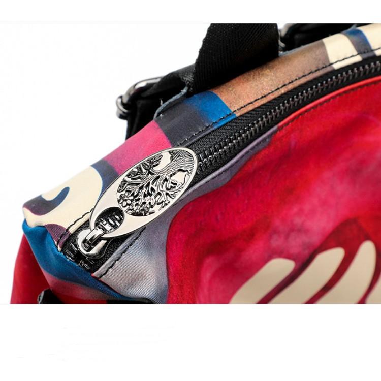 Backpack Women's Ethnic Style Printed Single Shoulder Crossbody Bag Simple and Lightweight Travel Backpack