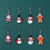 Christmas Keychain Pendant Xmas Tree Elk Snowman Keyring Merry Christmas Decor For Home 2025 Navidad Noel Happy New Year Gift