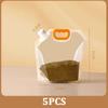5Pcs Transparent Grain Storage Bags Insect Proof Recyclable Grain Sealed Bag Moisture Proof Fresh Keeping Bags Kitchen Supplies