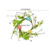 Funny Colorful Easter Egg Flower Wreath Festival Handmade Artificial Egg Wreath with Foam Eggs Candle Ring Ornament Kids Gifts