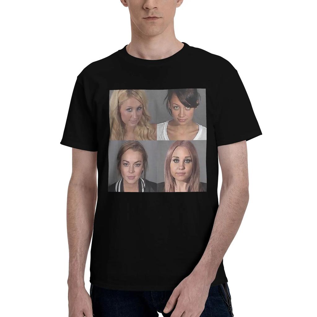 Iconica Maglietta Uomo Mugshot Taglie Forti Magliette Uomo Girocollo Cotone T-shirt Corte Estive Uomo
