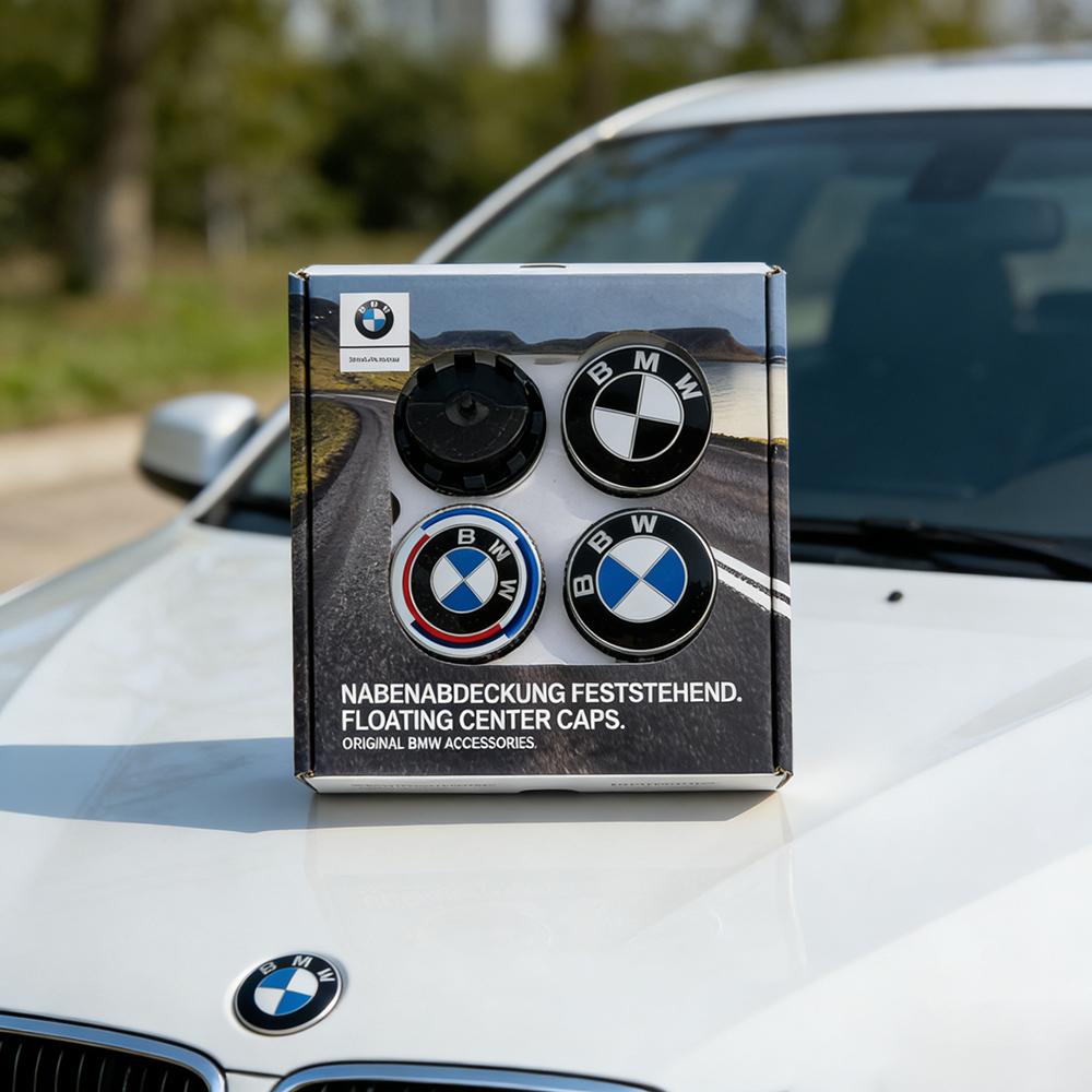 For BMW M 4Pcs 56/68mm Floating Wheel Center Caps Auto Accessory For BMW E46 X2 X1 X3 X4 X5 X6 G07 G86 G80 E84 F48 G01 G11 E30 E36 G20 E39 sbfu3