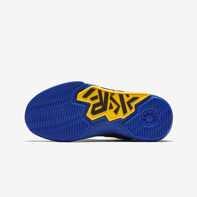 Anta Kids Cement Krypton Professional Basketball Shoes Kids Sneakers Black Blue Yellow A12441107-2