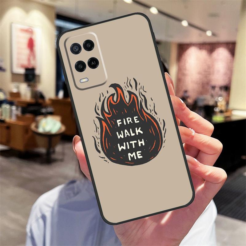 Fire Walk With Me Twin Peaks Case For Oppo A94 A74 A54 A18 A38 A58 A78 A98 A40 A60 A80 A16 A76 A96 A15 A17 A77 A57S Cover