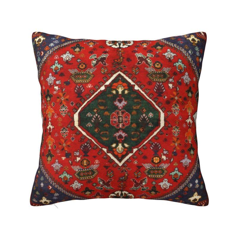 Brocade Tapestry Bold Red Gold Moroccan Cushion Covers Boho Ethnic Floral Throw Pillow for Car Square Pillowcase Home Decorativ