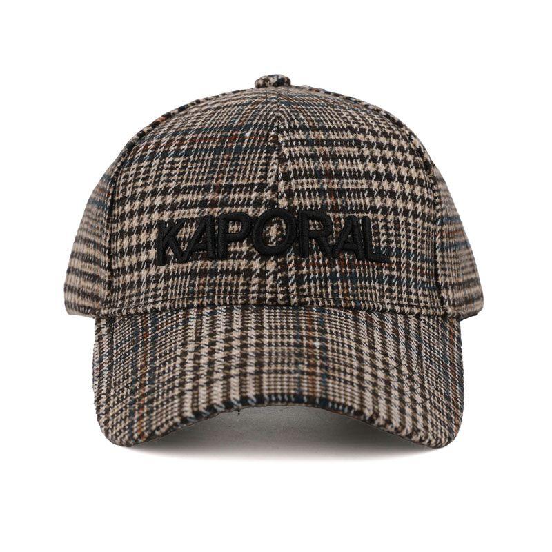 Casquette motif pied de poule avec carreaux Homme KAPORAL