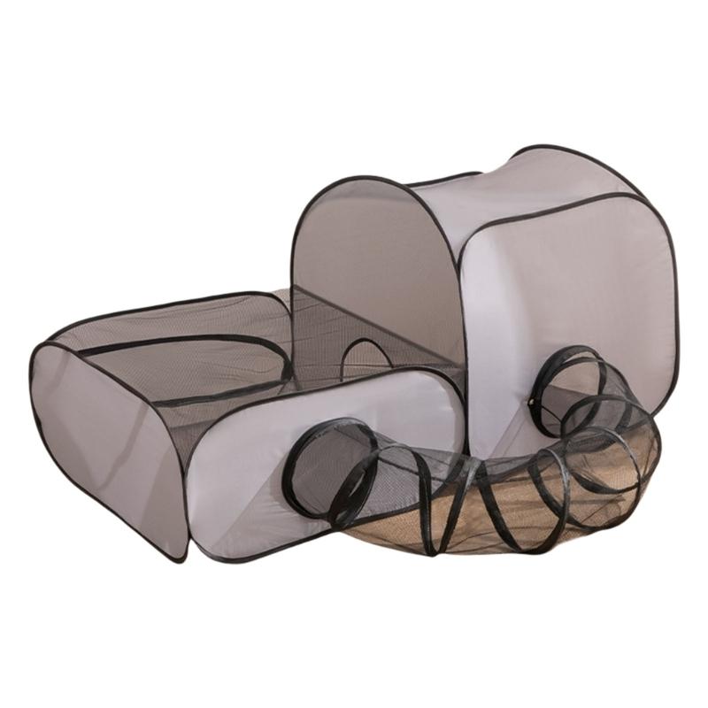Multiuse Expandable Cats Tunnel Shelter House With Removable Game Tunnel Convertible To Outdoor Pet Tent For Cats