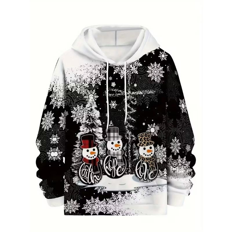 Vollprint Weihnachtsmann Grafik Hoodie Für Männer Frauen Pullover Übergroße Sweatshirts Totenkopf Weihnachtsmann Kapuzenpullover Trainingsanzug