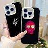 Hip Hop PNL QLF Rapper Mode mattierte Handyhülle Für iPhone 17 16 15 14 Plus 13 12 11 Pro Max X Xs XR Silber Hartschalen-Cover