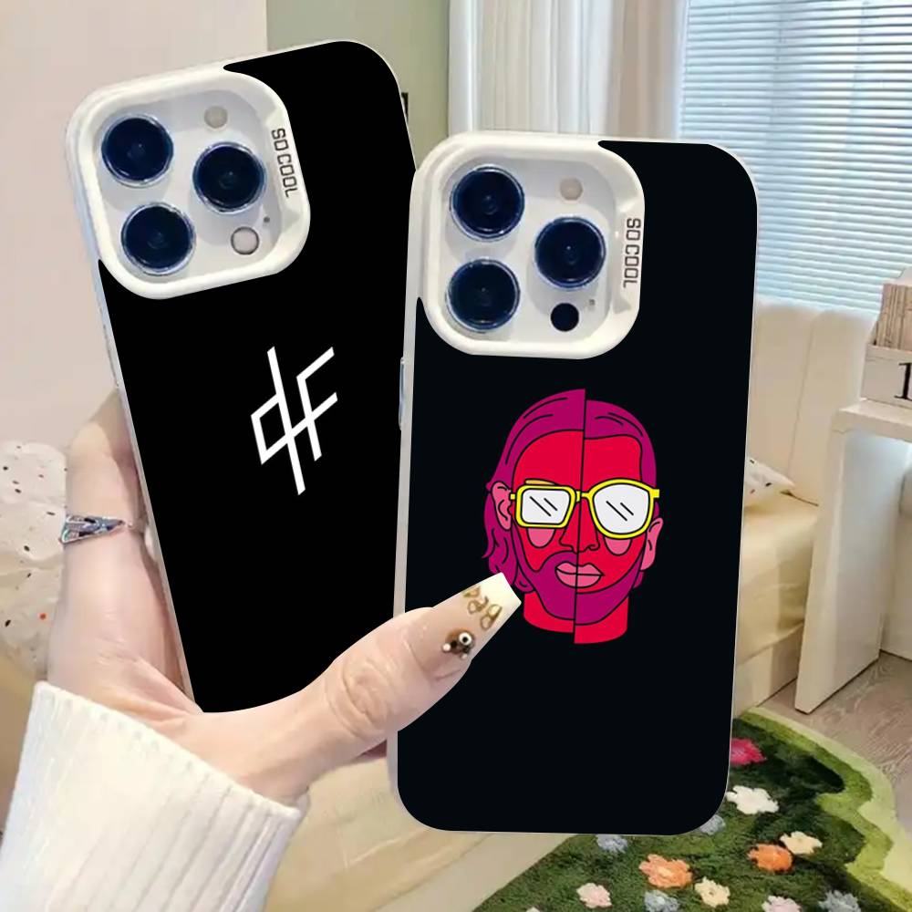 Hip Hop PNL QLF Rapper Fashion Frosted Phone Case For iPhone 17 16 15 14 Plus 13 12 11 Pro Max X Xs XR Silver Hard Cover