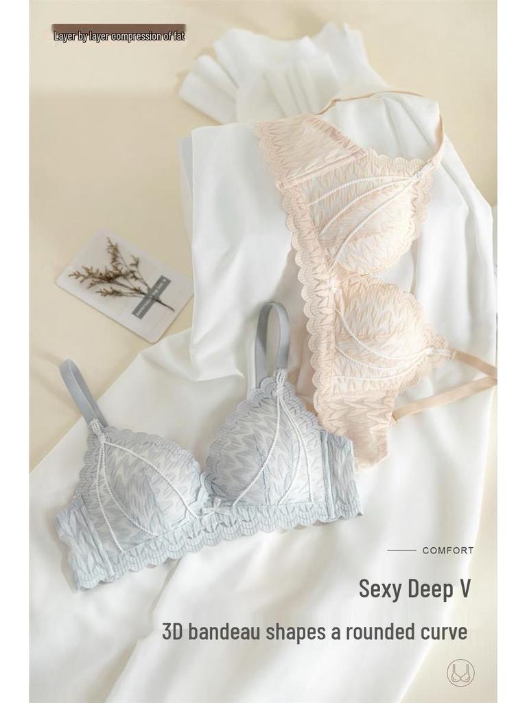 Krajková tenká spodní prádlo Pure Desire - Podprsenka s křížovým košíčkem pro zvětšení malých prsou