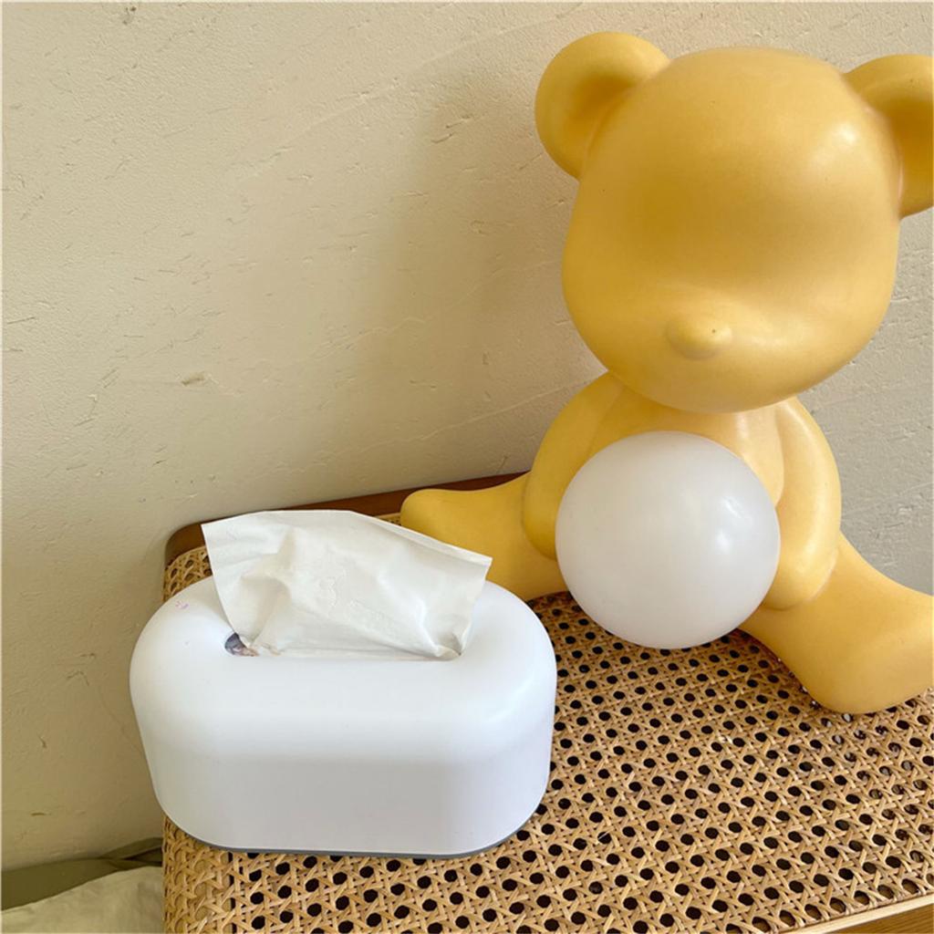 Elegant Plastic Tissue Box Table Organizers Kitchen Bedroom Storage Box Living Room Office Removable Paper Tissue Box