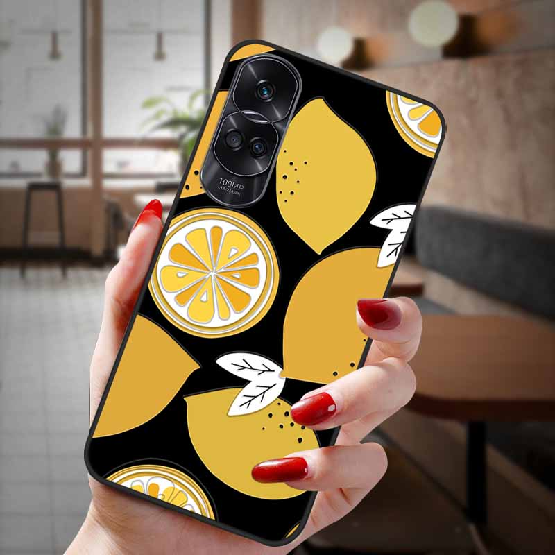 For Honor 90 Lite 5G Case 3D Flower Relief Emboss Silicon Back Cases For Honor 90 Cover Honor90 Pro 90Pro 90Lite Soft Protective