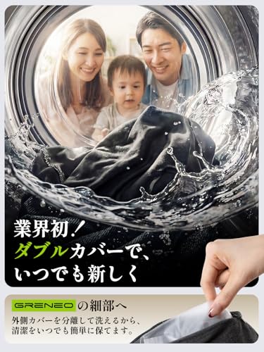 Greneo Neck Pillow [Ultra Mini! Ultra Compact] - Lightweight, Travel Pillow for Airplanes, 360° Ergonomic Design, 2-in-1 Storage & Pump, 10-Second Rap