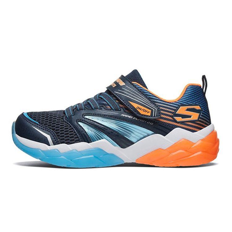 Skechers Rapid Flash 2.0 Durable Slip-Resistant Shock-Absorbing Low-Top Sneakers Kids sneakers Navy-Blue 90725L-NVOR 30
