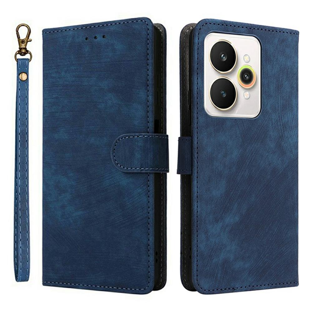 Für Realme 15 Pro 5G/15 5G Hülle Brieftasche RFID-Blockierung PU-Leder Handyhülle Ständer mit Riemen