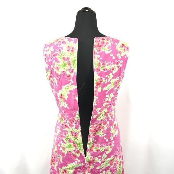 USED/Made in Japan agnes b. Sleeveless Dress 38 Women M Pink Light Green