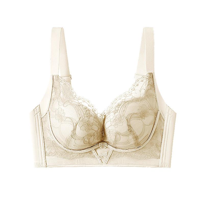 No steel ring, no magnetic collection of secondary breasts, Modal slippery massage cup underwear, women's small breasts gather, anti-sagging 