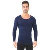 European & American Men's Seamless Long-Sleeve Shapewear Vest CX01 - Tummy Control & Slimming Base Layer