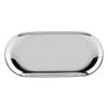Nordic Stil Edelstahl Lagerung Tablett Kosmetik Schmuck Kuchen Platte für Büro Schreibtische(Silber S)