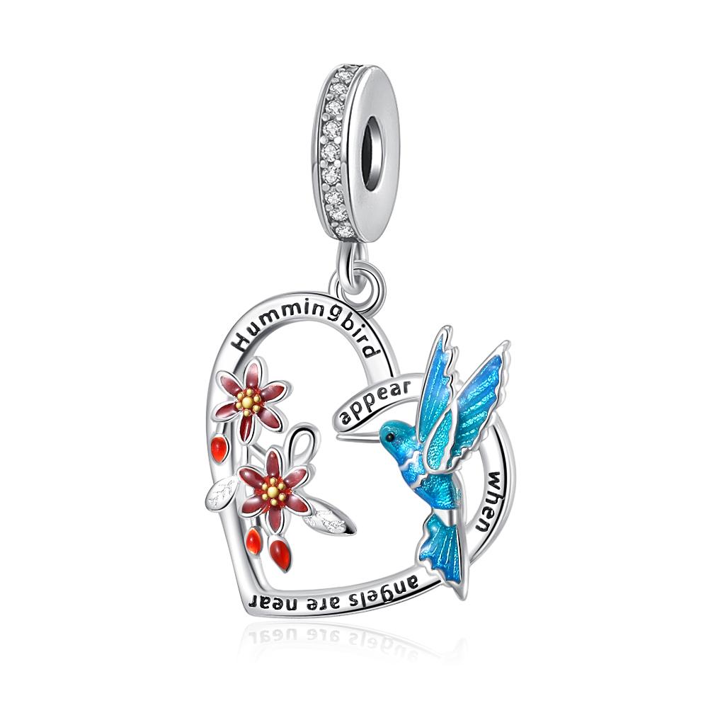 New Fashion Copper Plating Early Spring Series Woodpecker Magpie Maple Leaf Charm Bead Fit Original Bracelet Diy Women Jewelry