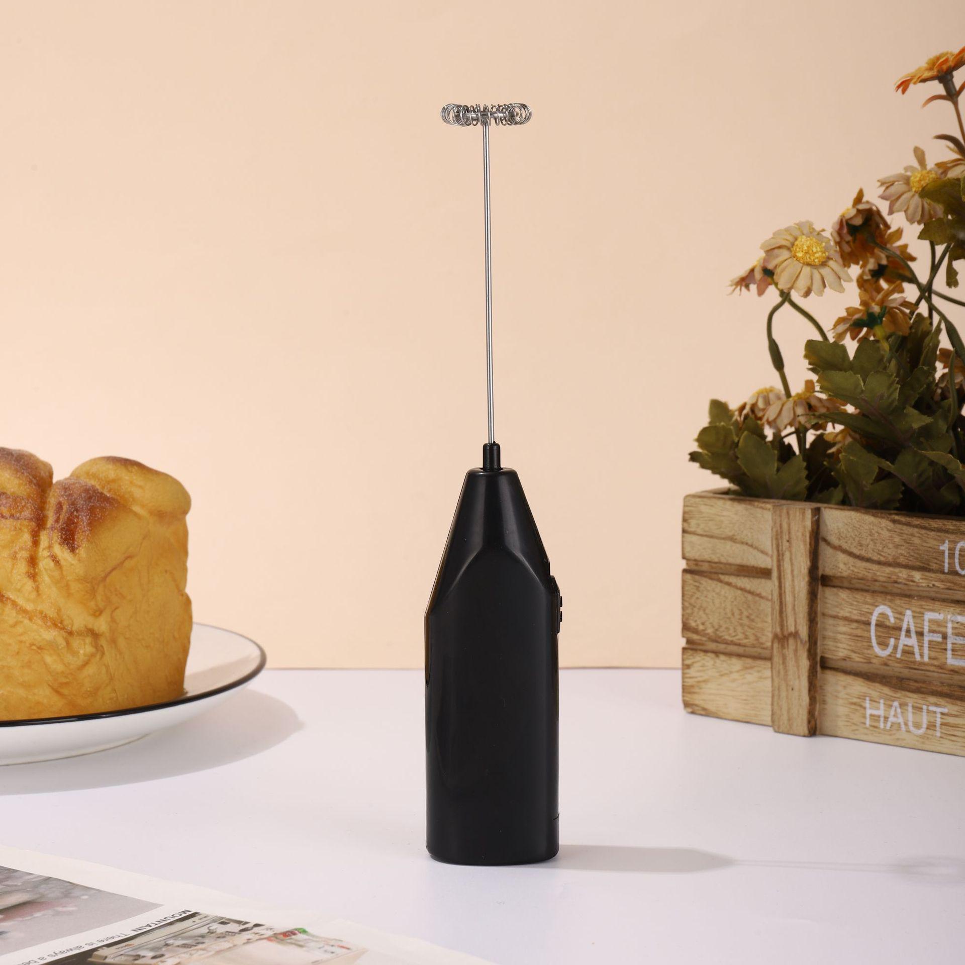 Electric Milk Frother & Handheld Mixer: Coffee Stirrer & Egg Beater чёрный