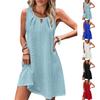 Dámské ležérní plážové síťované šaty bez rukávů