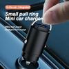 Mini 200w Car Charger Lighter Fast Charging 100w Pd Usb Type C Dual Ports Invisible Metal Charger For Xiaomi Samsung Huawei