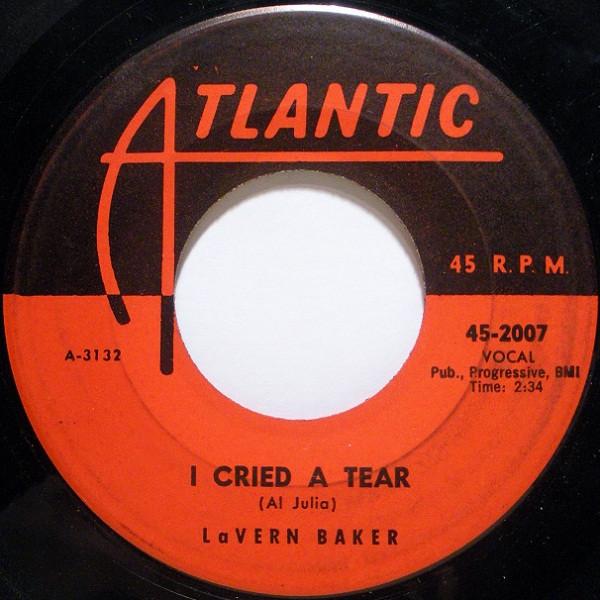 

7-дюймовая пластинка LAVERN BAKER - I Cried A Tear 452007 Atlantic 1958 США Рок Б/У
