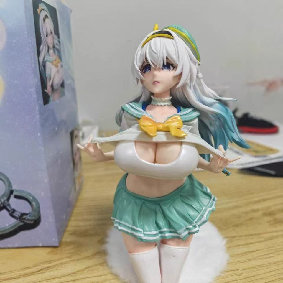 20 см Аниме Фигурка Девочка на коленях Статуэтка Миниатюрная Высококачественная Игрушка Фигурка Настольное украшение Подарок
