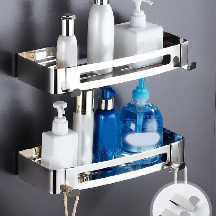 Bathroom Shower Storage Shelf Wall Mounted Shampoo Holder Punch/Punch-free