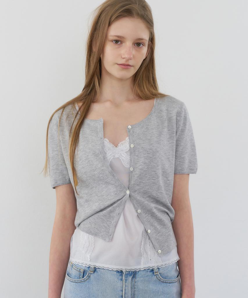 LETTERA Soft Blossom Knit Cardigan