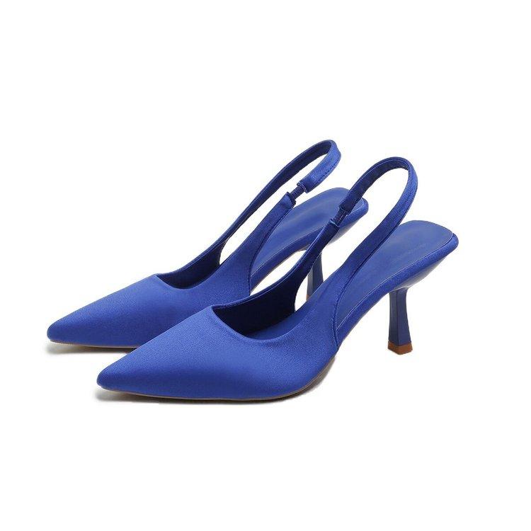 Fashion Design Sense Niche Women's Shoes 2025 New Pointed Sandals Women's Mueller Shoes Khaki High Heels Thin Follow-up Shoes