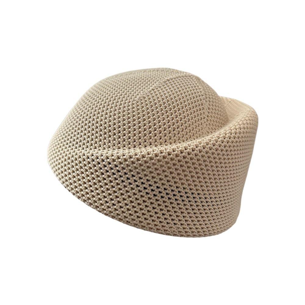 Breathable Mesh Berets Cap Summer Knit Beret Elegant Painter Hat Outdoor