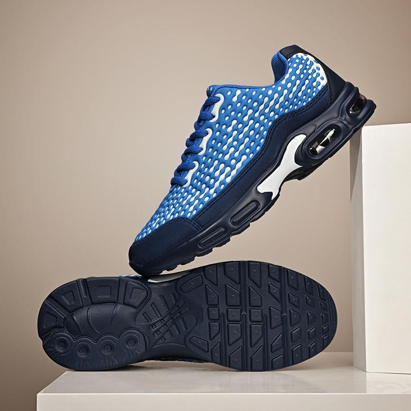 Fashion Sneakers for Men Comfort Air-cushion Running Sports Shoes Soft Sole Non-slip Trainers for Jogging Fitness Training