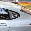 For BMW X4 G02 2018-2024 Car Rear Louver Window Side Shutter Cover Trim Sticker Vent Scoop ABS Carbon Fiber Black Accessories