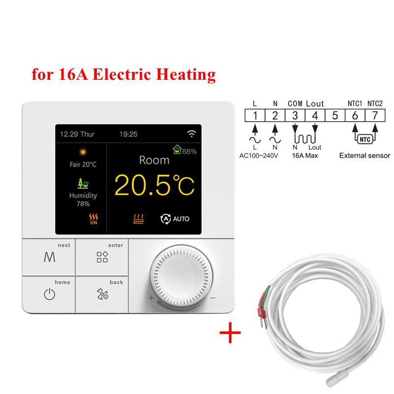 Tuya WIFI Thermostat Electric/Water/Gas Boiler Floor Heating Control Temperature Remote Controller Smart Life Google Home Alexa7