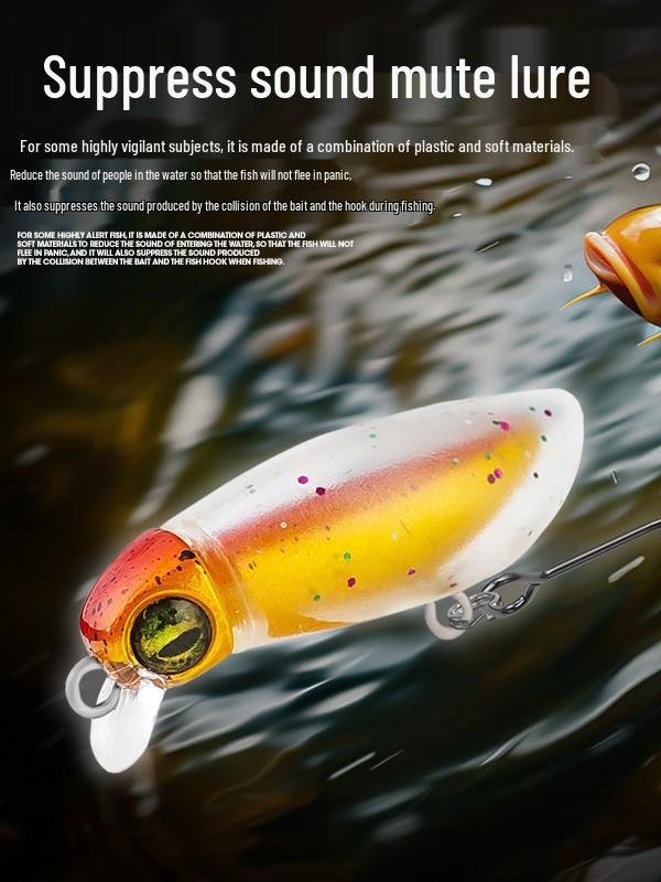 2.3g Sessiz Yüzen Mikro Minnow Böcek Yemliği, Parlayan Nimf Olta Yemi