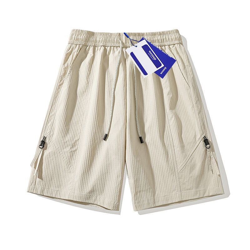Wassup Ice Silk Quick-Drying Work Shorts Men's Summer Thin Breathable Sports Shorts Trendy Casual Pants