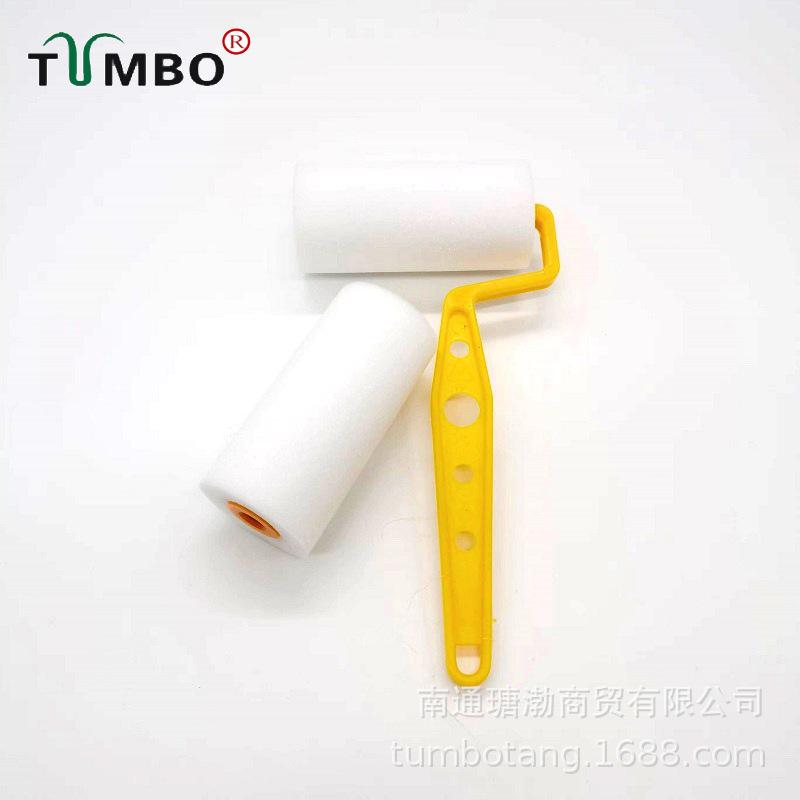 3-Inch Oily Sponge Roller Brush for Seamless Wall Touch-Up and Edging