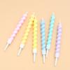 Romantic Heartstrings Macaron Color Thread Candle Birthday Cake Candle Party Candle Decoration Small Fresh
