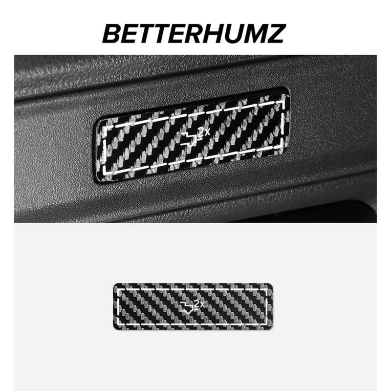 Made of Alcantara Betterhumz For Ford F-150 SVT Raptor -2025 Car Rear Guard Plate Switch Trim Stickers Interior Accessories