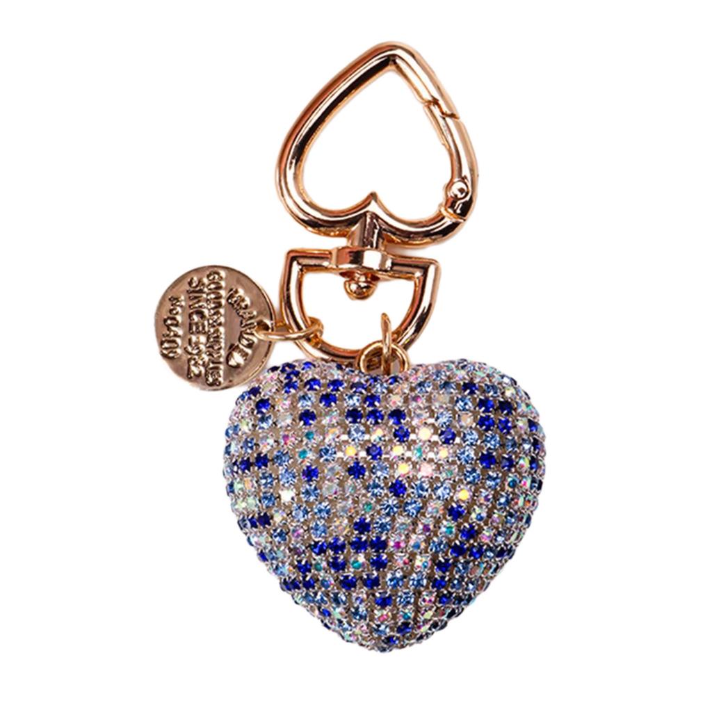 Dazzling Heart Pendant Keychain Love Shaped Cellphones Straps Unique Rhinestones Bag Pendant Stylish Phone Charm Jewelry