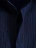 [Minesam] Men's Cotton Linen Shirt, Short Sleeve, Cool, Summer Wear, Relaxed Fit, Plus Sizes (Navy, L)
