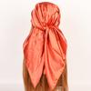 Selected solid color imitation silk generous silk scarf, women's silk scarf 90 * 90 color diced versatile scarf
